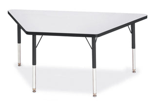 Berries Trapezoid Activity Table - Freckled Gray/Black/Black