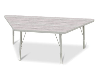 Berries Trapezoid Activity Table - Driftwood Gray/Gray/Gray