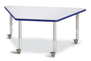 Berries Trapezoid Activity Table - Freckled Gray/Blue/Gray