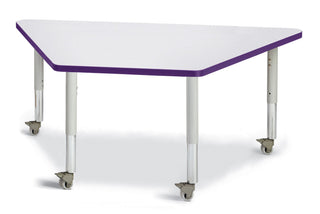 Berries Trapezoid Activity Table - Freckled Gray/Purple/Gray