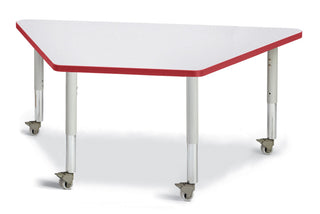 Berries Trapezoid Activity Table - Freckled Gray/Red/Gray