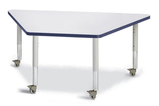 Berries Trapezoid Activity Table - Freckled Gray/Navy/Gray