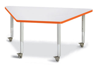 Berries Trapezoid Activity Table - Freckled Gray/Orange/Gray