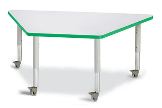 Berries Trapezoid Activity Table - Freckled Gray/Green/Gray