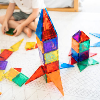 Learn and Grow Magnetic Tiles - Base Pack (64 Piece)