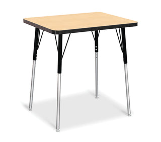 Berries Rectangle Student Desk - A-height