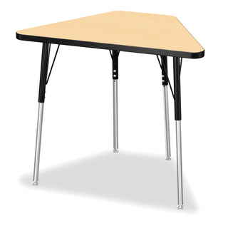 Berries Tall Trapezoid Desk - Maple/Black/Black