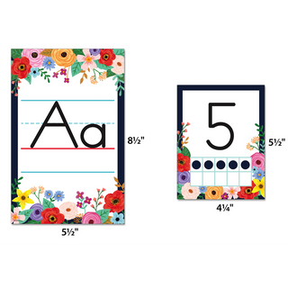 Wildflowers Alphabet Bulletin Board Set