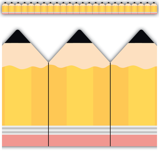 Pencils Die-Cut Border Trim