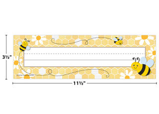Buzzing Bees Flat Name Plates