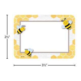 Buzzing Bees Name Tags/Labels - Multi-Pack