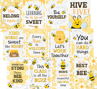 Buzzing Bees Positive Sayings Small Poster Pack