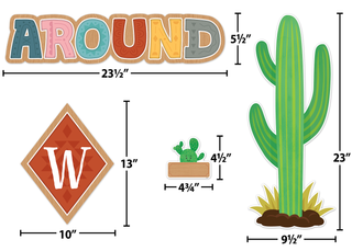 Happy Cactus Crew Welcome Bulletin Board Set