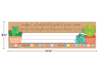 Happy Cactus Crew Flat Name Plates