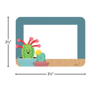 Happy Cactus Crew Name Tags/Labels - Multi-Pack