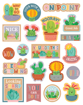Happy Cactus Crew Stickers