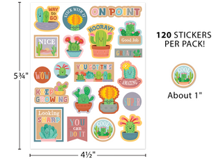 Happy Cactus Crew Stickers