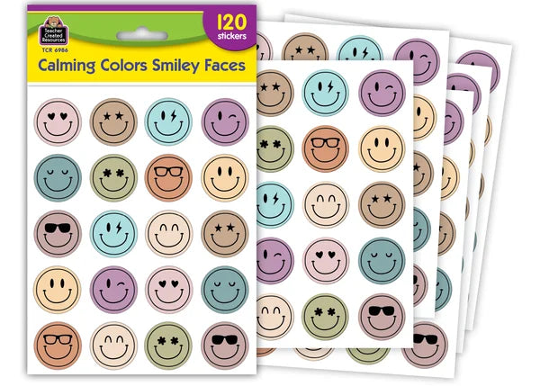 Calming Colors Smiley Faces Stickers – CM School Supply