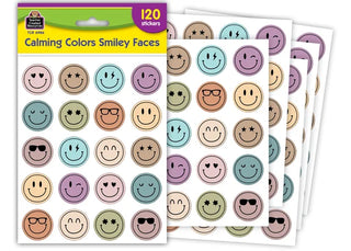 Calming Colors Smiley Faces Stickers