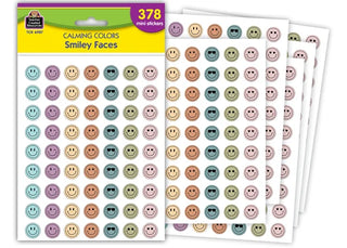 Calming Colors Smiley Faces Mini Stickers