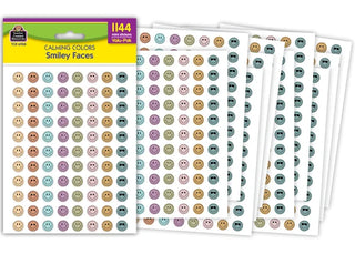 Calming Colors Smiley Faces Mini Stickers Valu-Pak