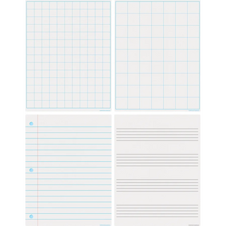Paper & Grids Write-On/Wipe-Off Chart Set