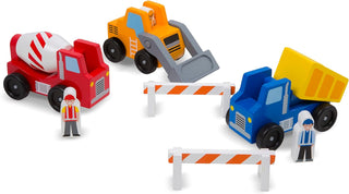 Construction Vehicle Wooden Play Set (8 pcs)