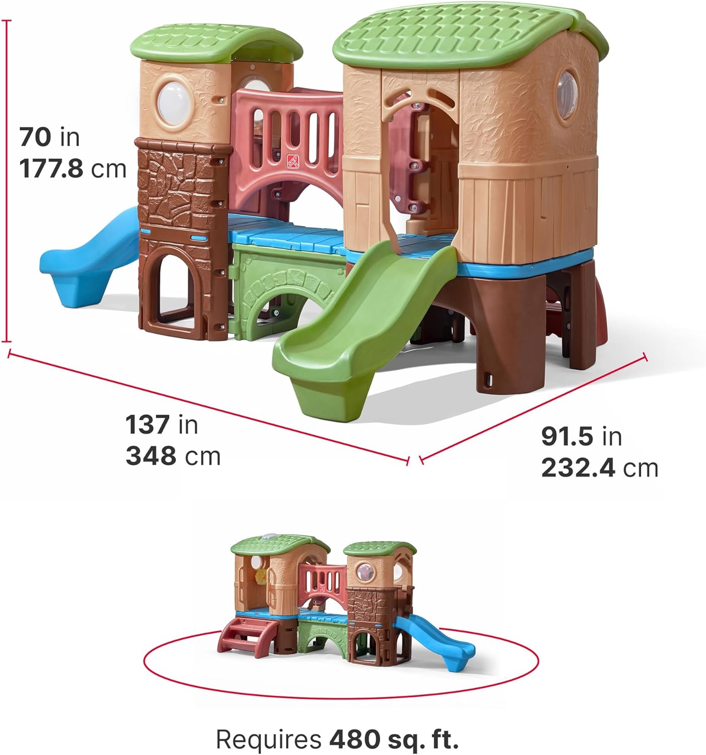 Step2 Clubhouse Climber Playset for Kids, Ages –6 – CM School Supply