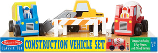 Construction Vehicle Wooden Play Set (8 pcs)
