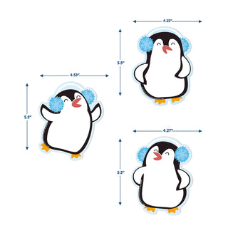 Winter Penguins Paper Cut-Outs