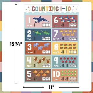 Earth Tones Early Learning Small Poster Pack