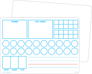 Double-Sided Learning Numbers 1–20 Dry-Erase Boards (10 Pack)