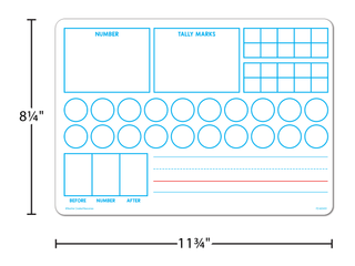 Double-Sided Learning Numbers 1–20 Dry-Erase Boards (10 Pack)