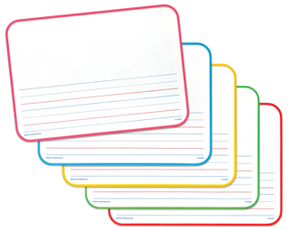 Double-Sided Show and Tell Early Writing Magnetic Dry-Erase Boards (Pack of 5)