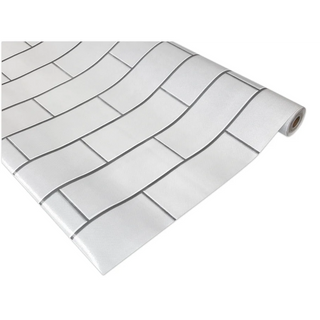 White Subway Tile Better Than Paper Bulletin Board Roll — manufacturer alternate view