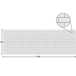 White Subway Tile Better Than Paper Bulletin Board Roll — roll dimensions
