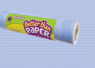 Blue Scallops Better Than Paper¨ Bulletin Board Roll