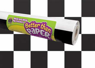 Black and White Big Checkers Better Than Paper¨ Bulletin Board Roll