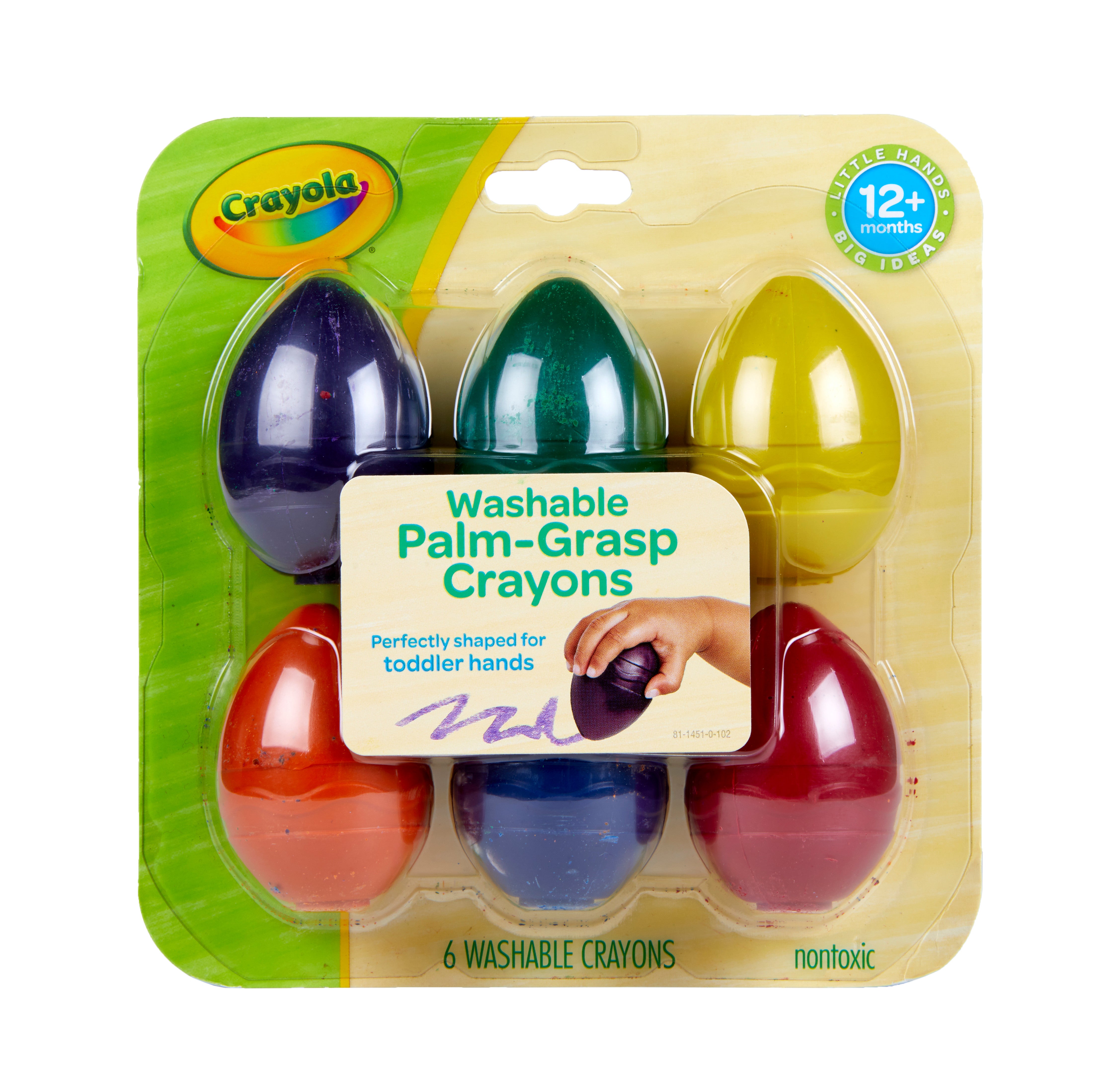 Crayola My First Washable Egg Crayons-6/Pkg – CM School Supply