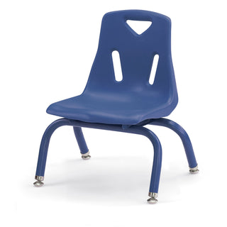 Berries Stacking Chair - Powder-Coated Legs - Blue