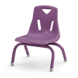 Berries Stacking Chair - Powder-Coated Legs - Purple