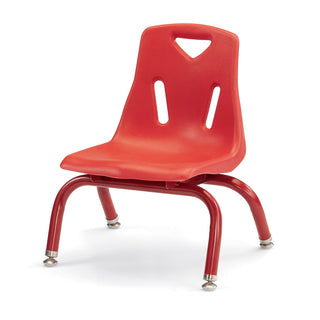 Berries Stacking Chair - Powder-Coated Legs - Red