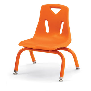 Berries Stacking Chair - Powder-Coated Legs - Orange