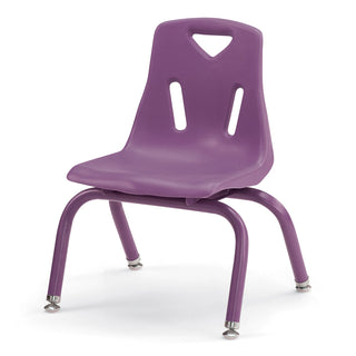 Berries Stacking Chair - Powder-Coated Legs - Purple