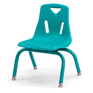Berries Stacking Chair - Powder-Coated Legs - Teal