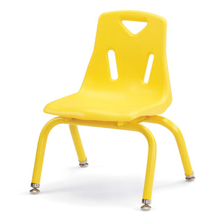Berries Stacking Chair - Powder-Coated Legs - Yellow