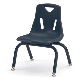 Berries Stacking Chair - Powder-Coated Legs - Navy