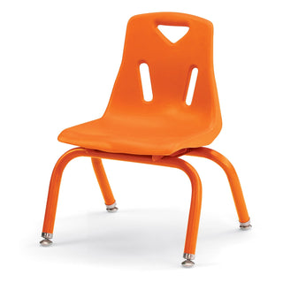 Berries Stacking Chair - Powder-Coated Legs - Orange