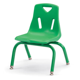 Berries Stacking Chair - Powder-Coated Legs - Green