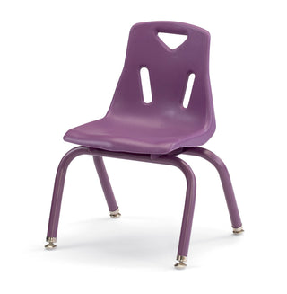 Berries Stacking Chair - Powder-Coated Legs - Purple